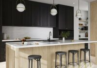 Czarne baterie w kuchni