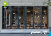 System drzwi zewnętrznych harmonijkowych TM77 BIFOLD od Yawal SA – Innowacja spotyka wszechstronność