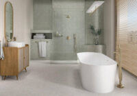 Odcienie zieleni w nowoczesnej łazience